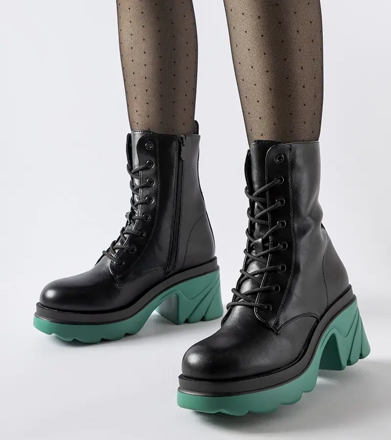 Gemre Čierne zateplené pracovné topánky na morský stĺp Cost