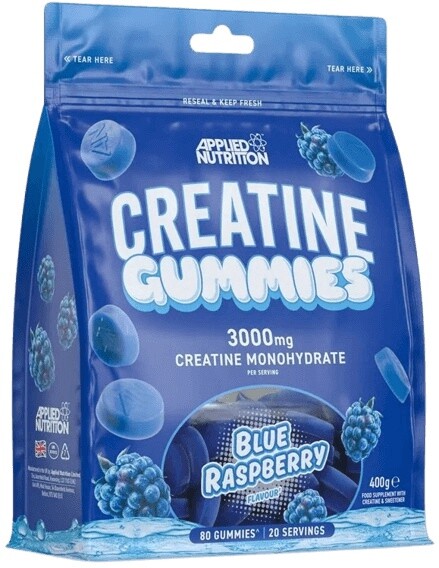 Applied nutrition kreatin monohydrát 80 gummies - modrá malina