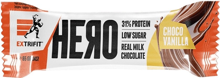 Extrifit hero protein bar 31% 65 g - čokoláda/ vanilka