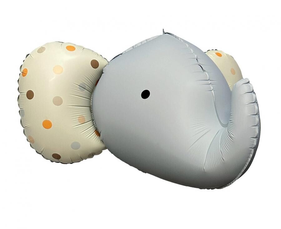 Godan Fóliový 3D balón matný - Sivý slon 63 x 50 cm