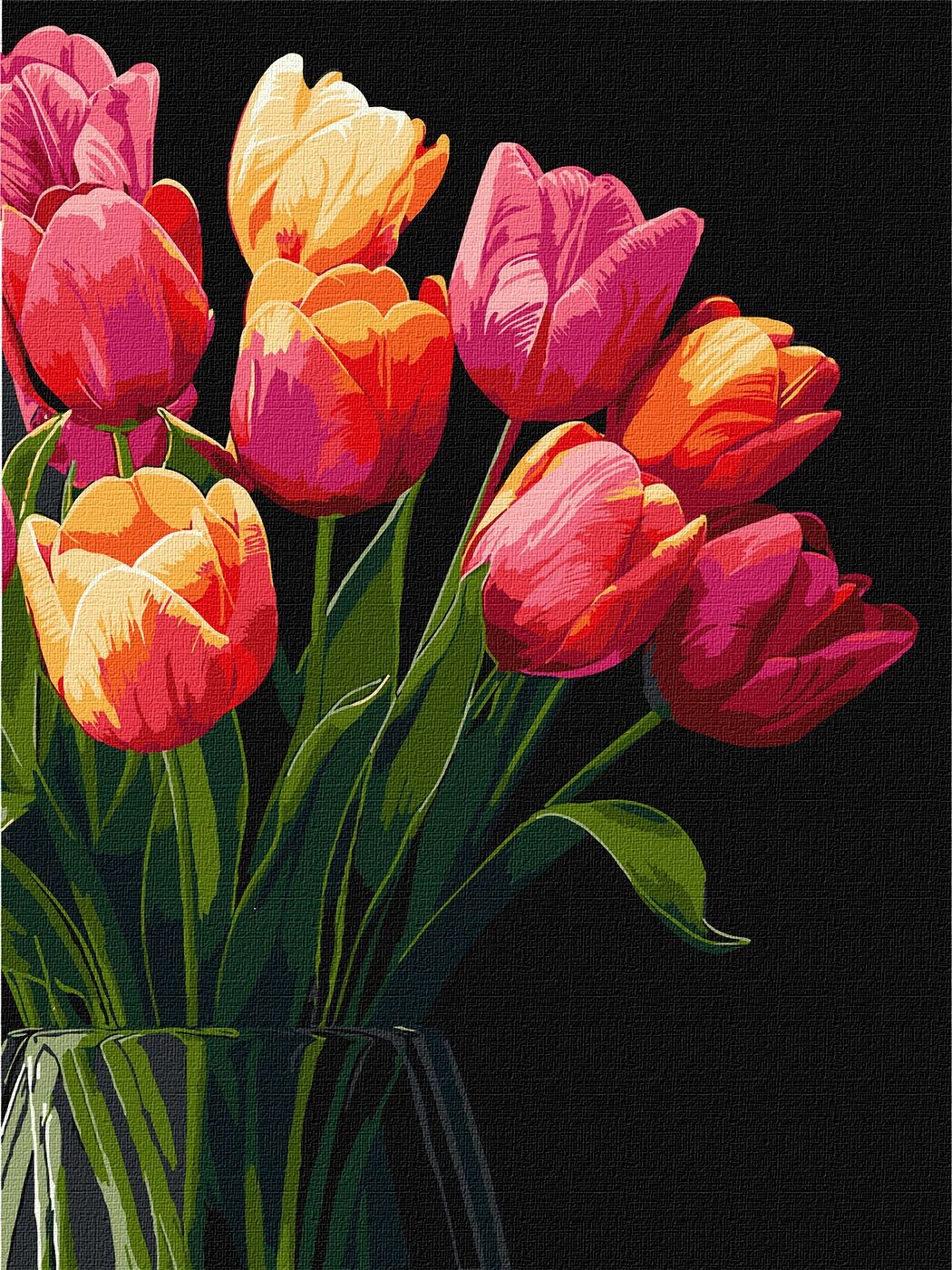 Ideyka Maľovanie podľa čísel - Vôňa tulipánov art_selena_ua 30 x 40 cm