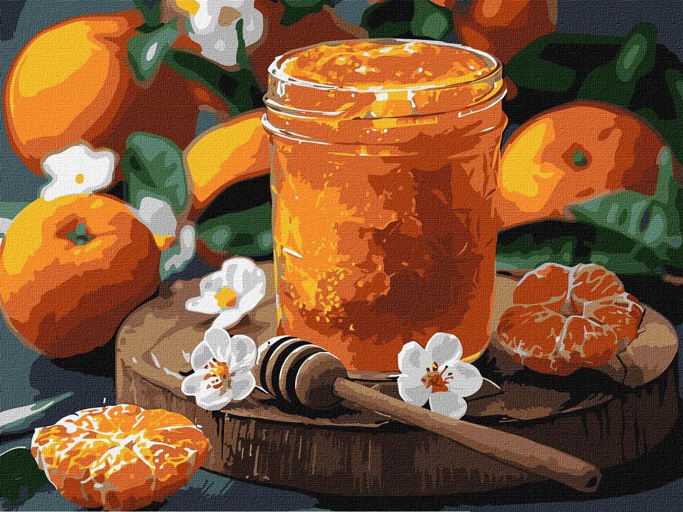Ideyka Maľovanie podľa čísel - Mandarínkový med art_selena_ua 30 x 40 cm