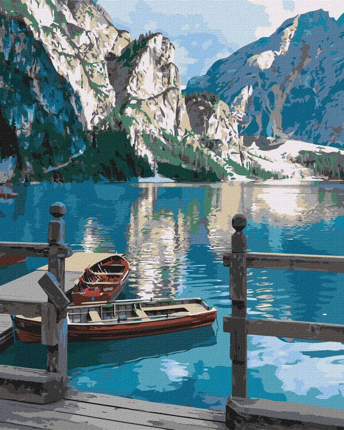 Ideyka Maľovanie podľa čísel - Horský pokoj 40 x 50 cm