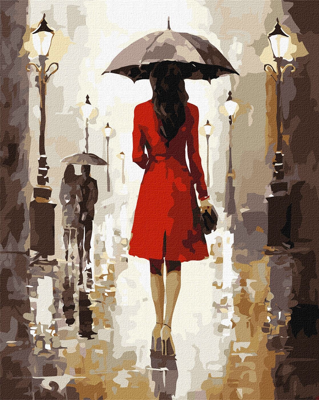Ideyka Maľovanie podľa čísel - Daždivý deň art_selena_ua 40 x 50 cm