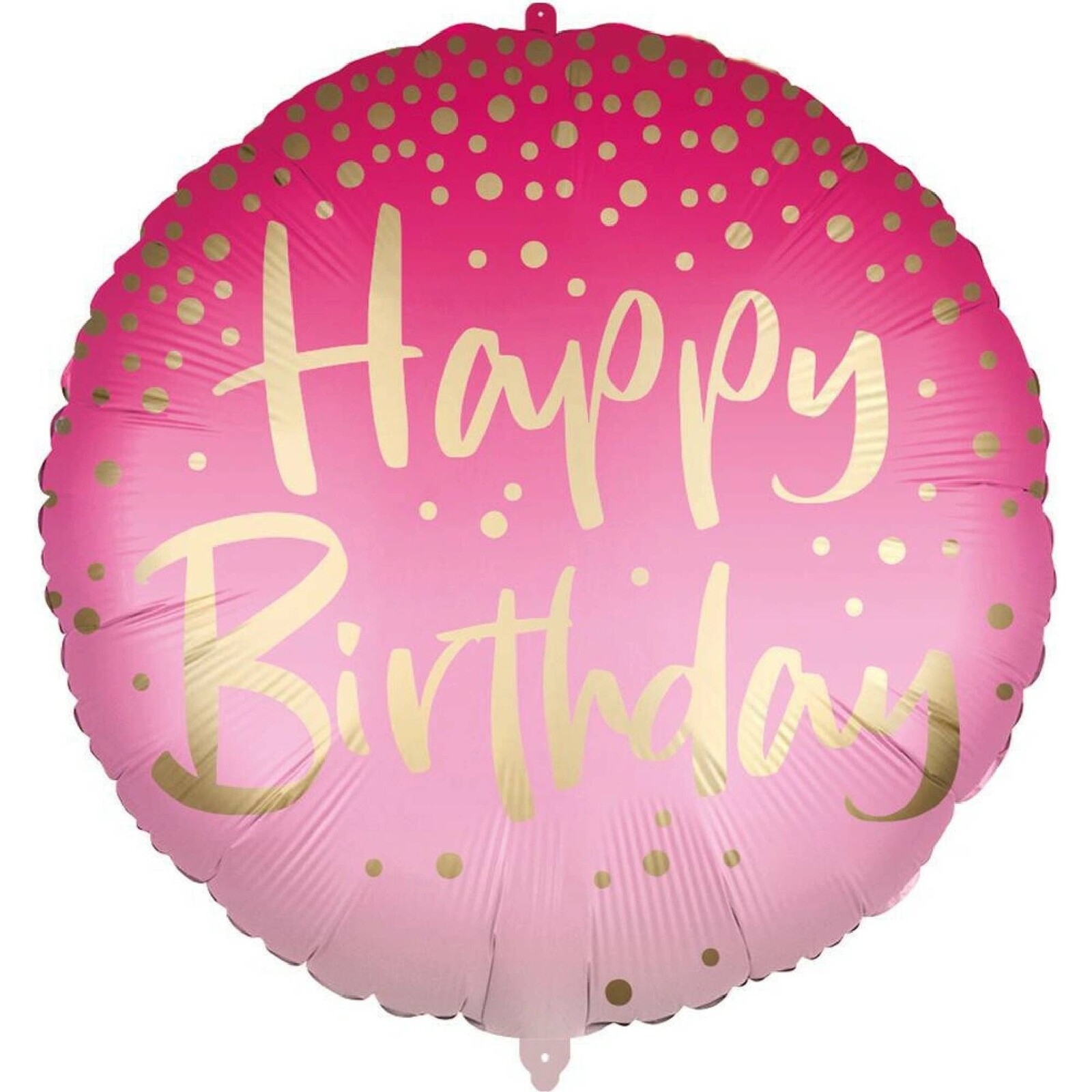 Procos Fóliový balón Happy Birthday - Ombré ružový 46 cm