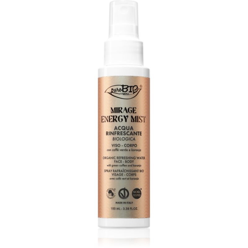 puroBIO Cosmetics Mirage Energy Mist osviežujúci telový sprej pre ženy 100 ml