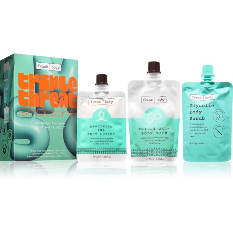 Frank Body Triple Threat Smoother sada pre jemnú a hladkú pokožku