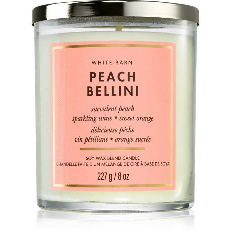 Bath & Body Works Peach Bellini vonná sviečka 227 ml