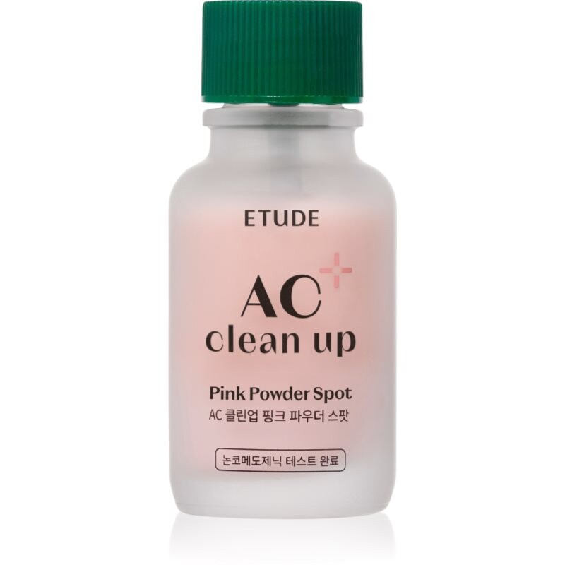 ETUDE AC Clean Up Pink Powder Spot lokálna starostlivosť proti akné s upokojujúcim účinkom 15 ml