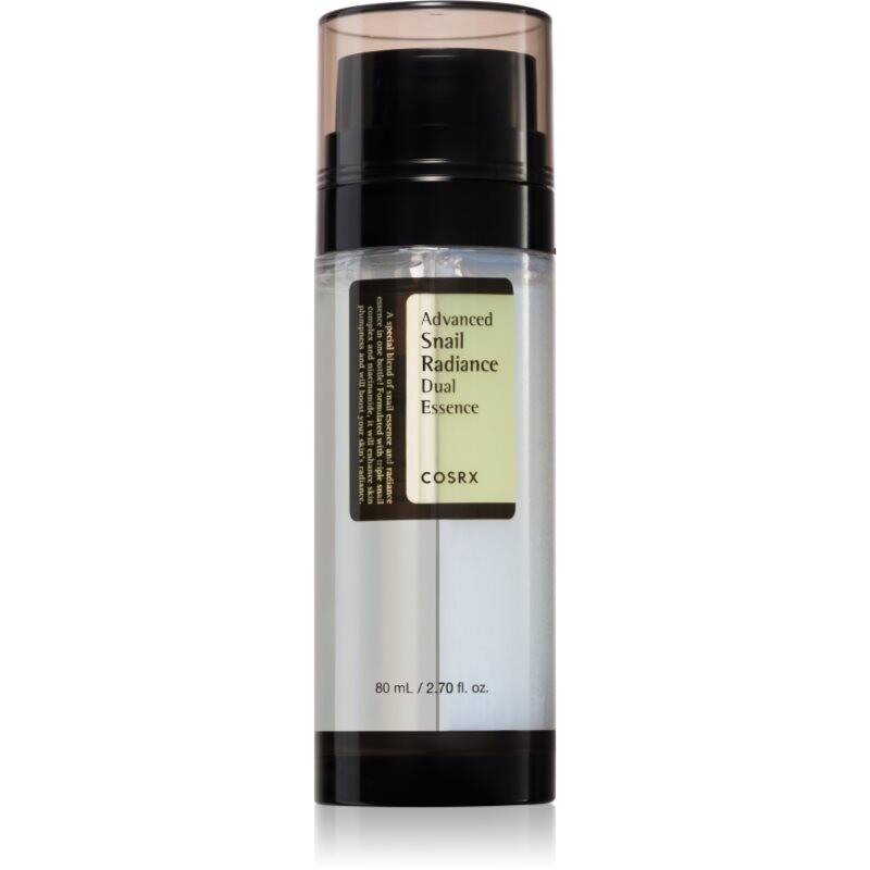 Cosrx Advanced Snail Radiance Dual Essence rozjasňujúce hydratačné sérum s extraktom zo slimáka 80 ml