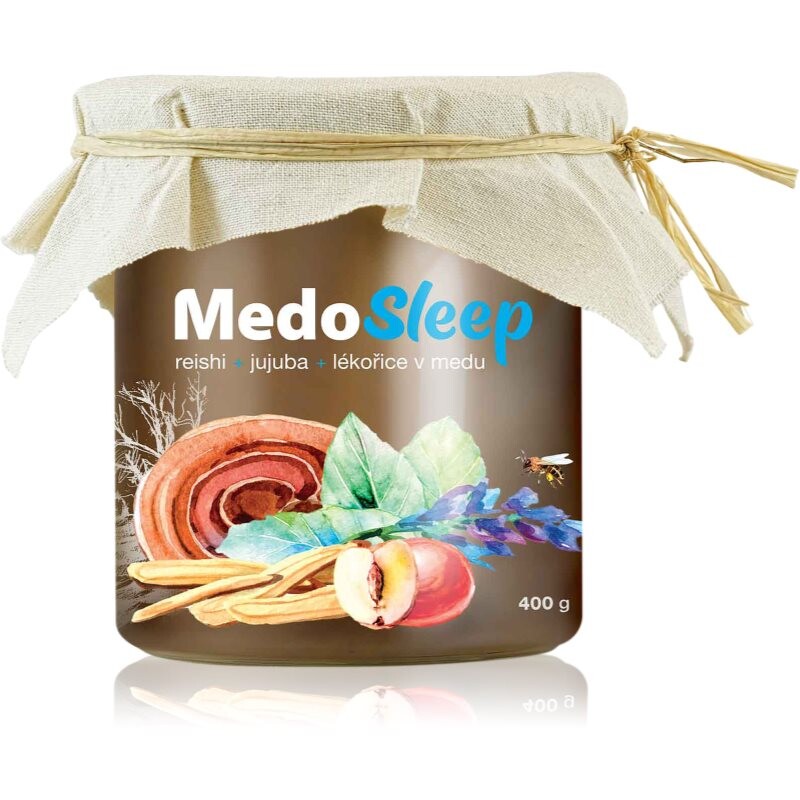 MycoMedica MedoSleep reishi+jujuba+lekořice kvetový med s extraktmi z vitálnych húb 400 g