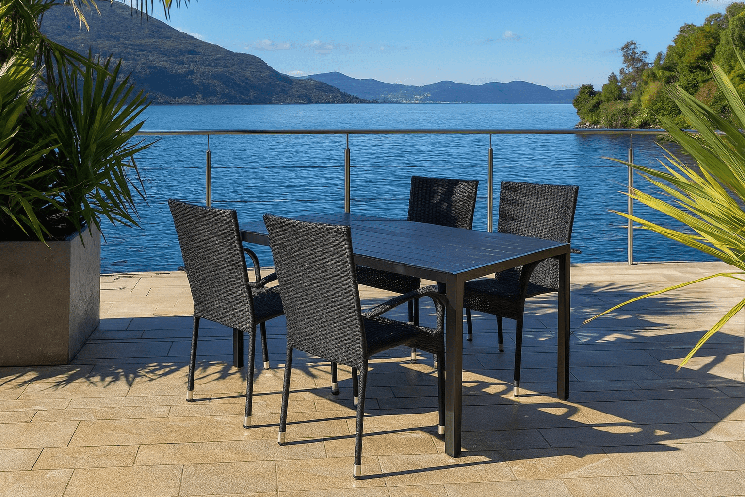 Elvisia Záhradný set ANITA 4 + 1 | antracit