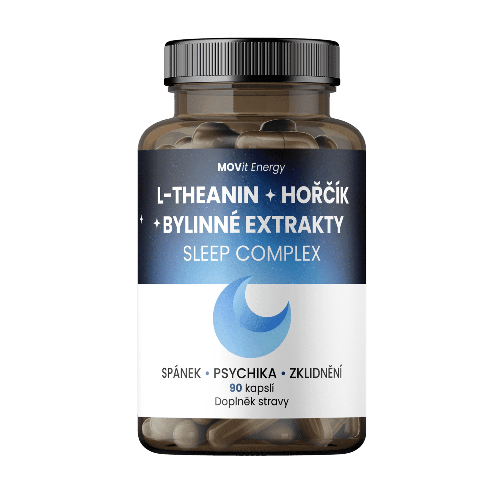 MOVIT ENERGY Sleep Complex L-Theanín + Horčík + Bylinné extrakty 90 kapsúl