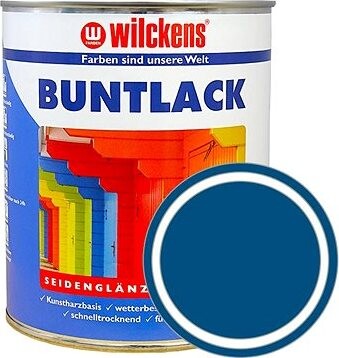 Wilckens Nemecká syntetická vrchná farba pololesk Buntlack Seidenglaenzend modrá
