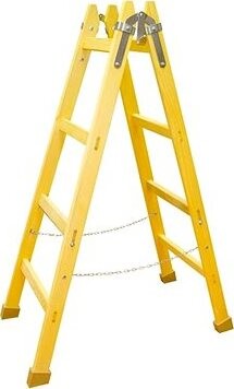 Dvojitý rebrík drevený PROFI, 9 priečok, L = 286,5 cm, ENPRO