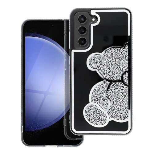 Puzdro Teddy Bear Samsung Galaxy S20 FE/S20 FE 5G - strieborné