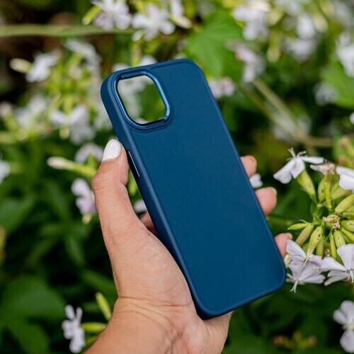 Satin case for Samsung Galaxy S23 FE dark blue