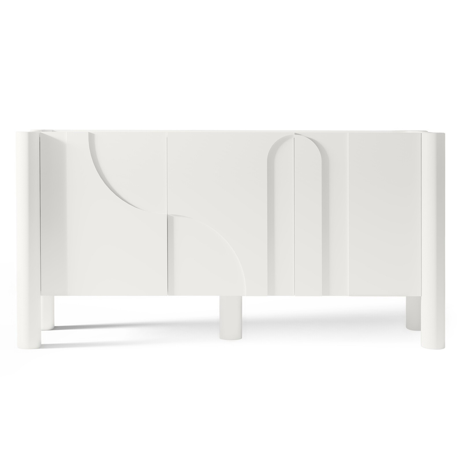 Designová komoda Lunaria 160 cm bílá