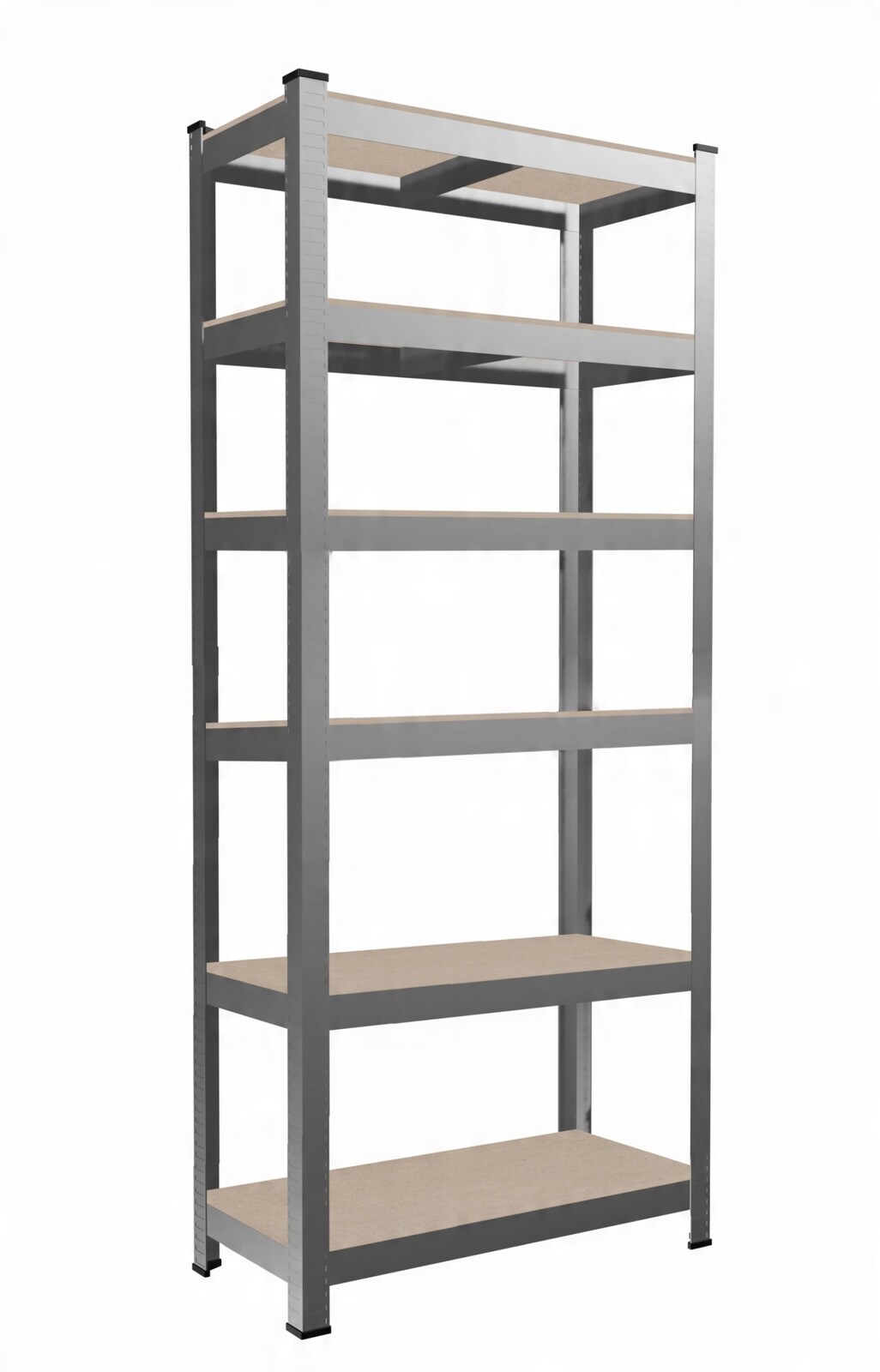 Dílenský regál Olymp s 6 policemi 222x110x50 cm stříbrný
