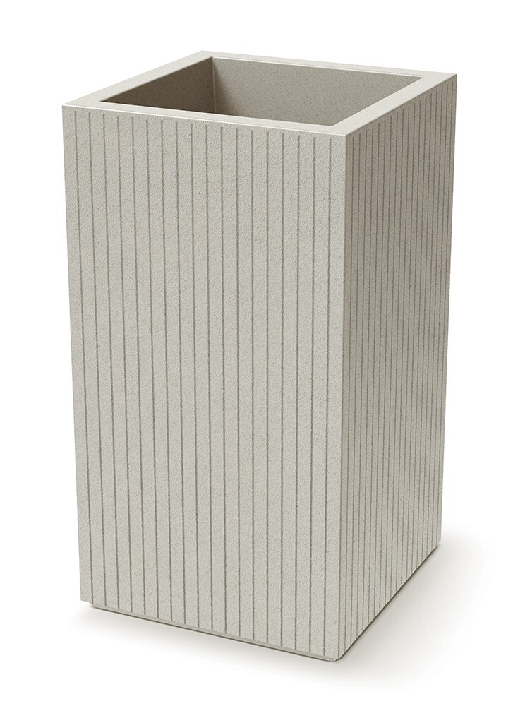 Květináč Coros Square High 40 cm pískový