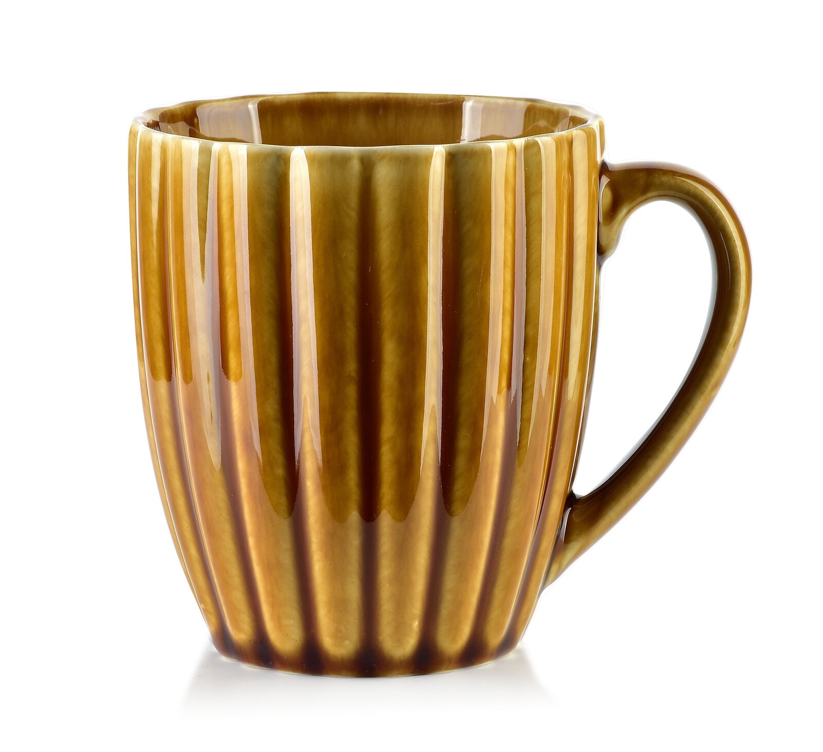 Porcelánový hrnek EVIE 360 ml hořčicově žlutý
