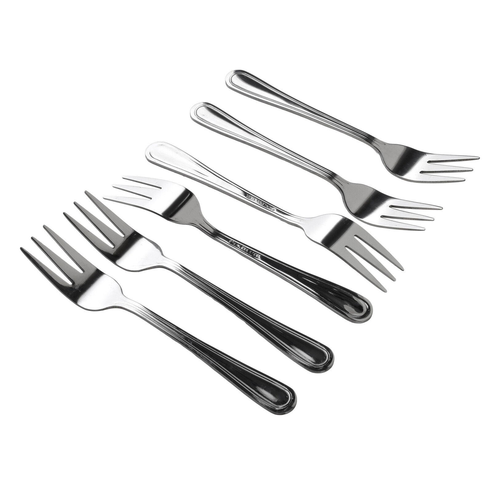 Sada 6 ks dezertních vidliček Daisy 14,4 cm stříbrná