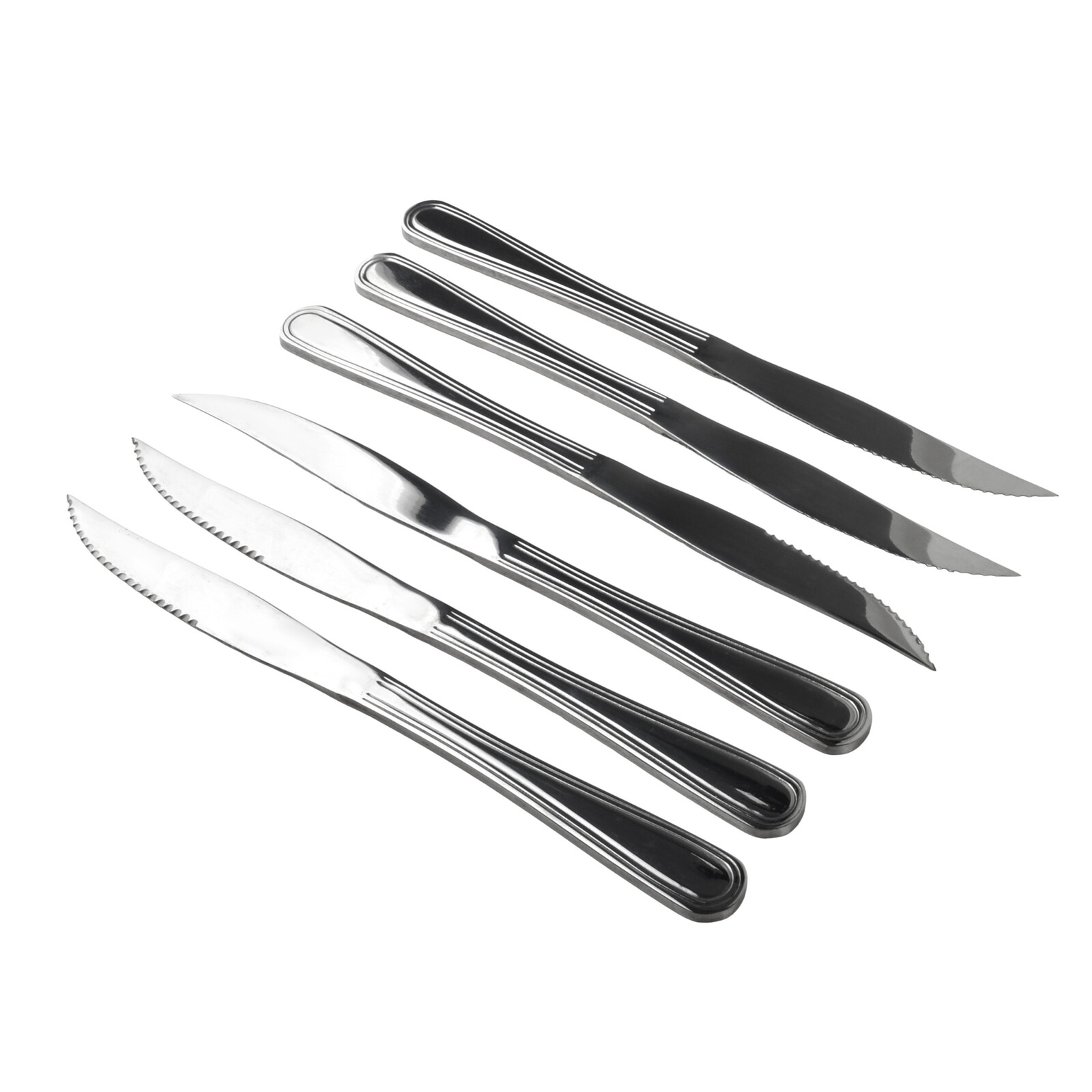 Sada 6 ks steakových nožů Daisy 22,8 cm stříbrná