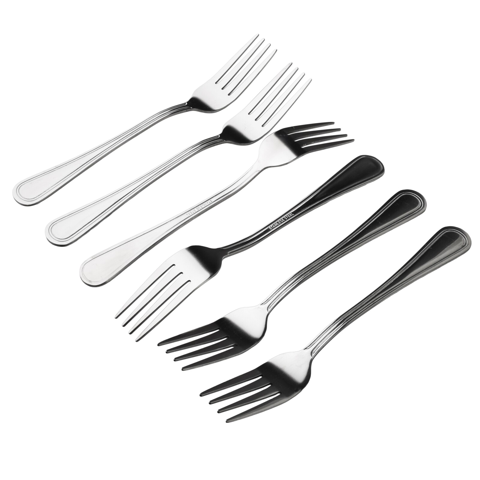 Sada 6 ks vidliček Daisy 19,6 cm stříbrná