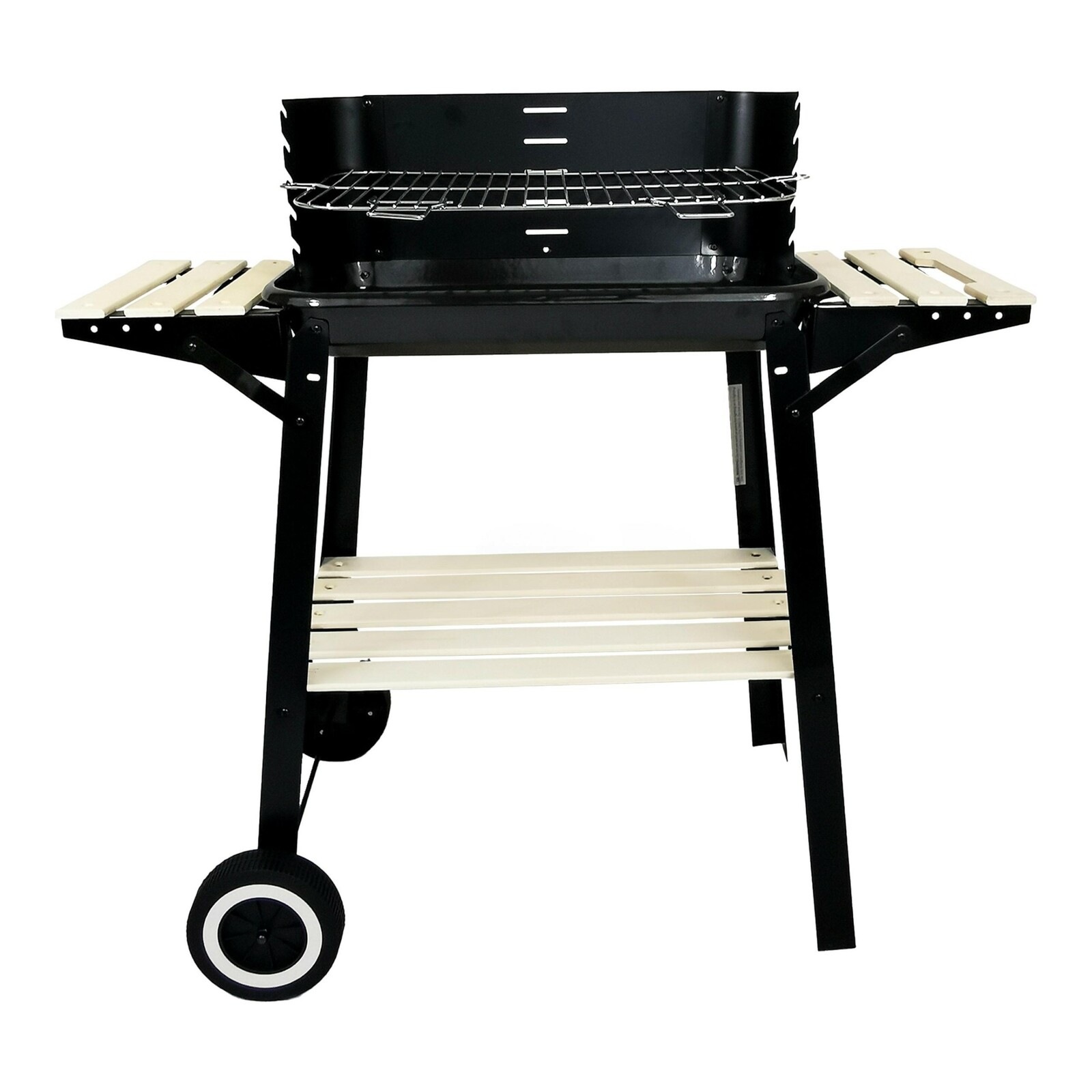 Zahradní gril na dřevěné uhlí BBQ1002 černý