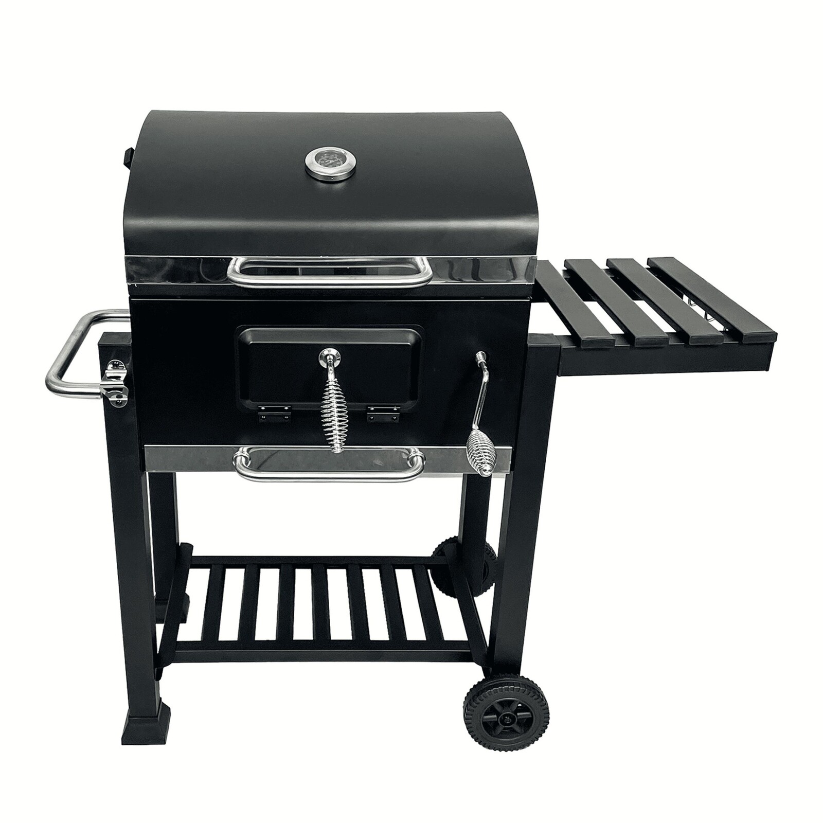 Zahradní gril na dřevěné uhlí BBQ1011 černý