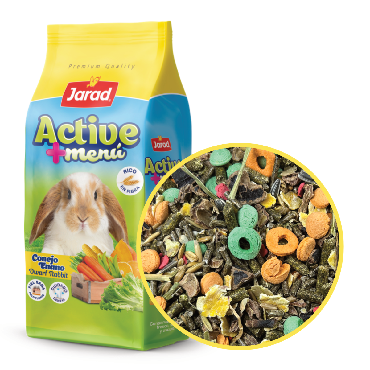 Jarad Active+ Zakrpatený Králik Vláknina - 2x800g