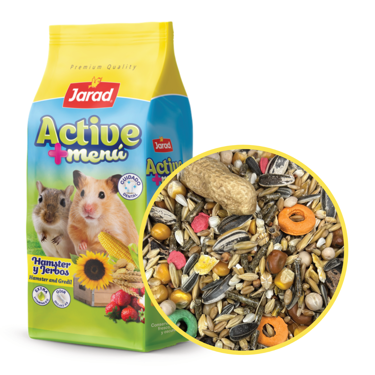 Jarad Active+ Škrečok & Pieskomil - 2x800g