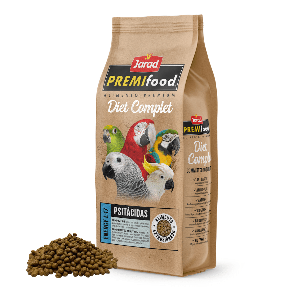 Jarad PREMIfood Papagáj Energy L17 - 2x700g