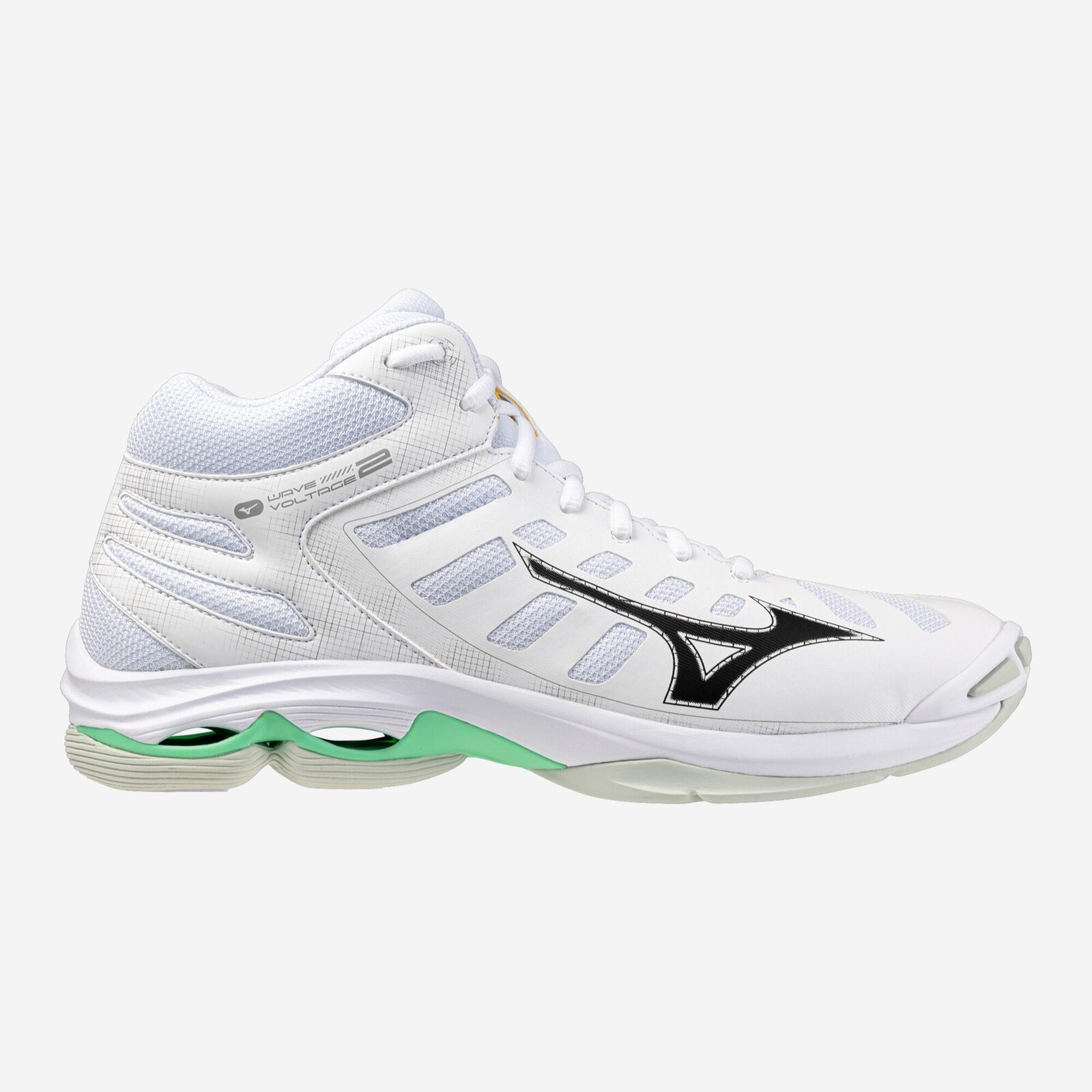 MIZUNO Wave Voltage 2 Mid dámska volejbalová obuv biela