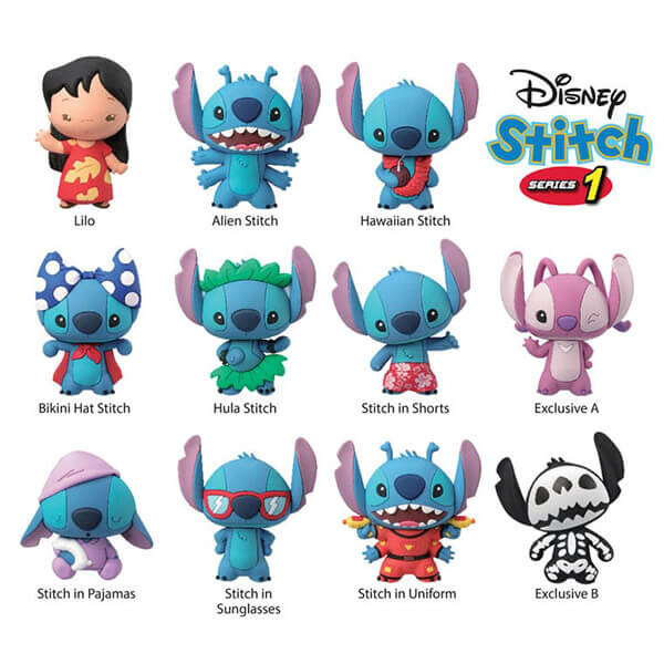 Monogram International Inc. Lilo a Stitch 3D prívesok - Mystery Pack Series 1