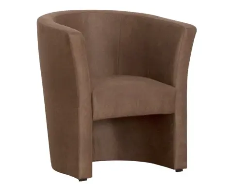 Kreslo Mini, hnedá látka%