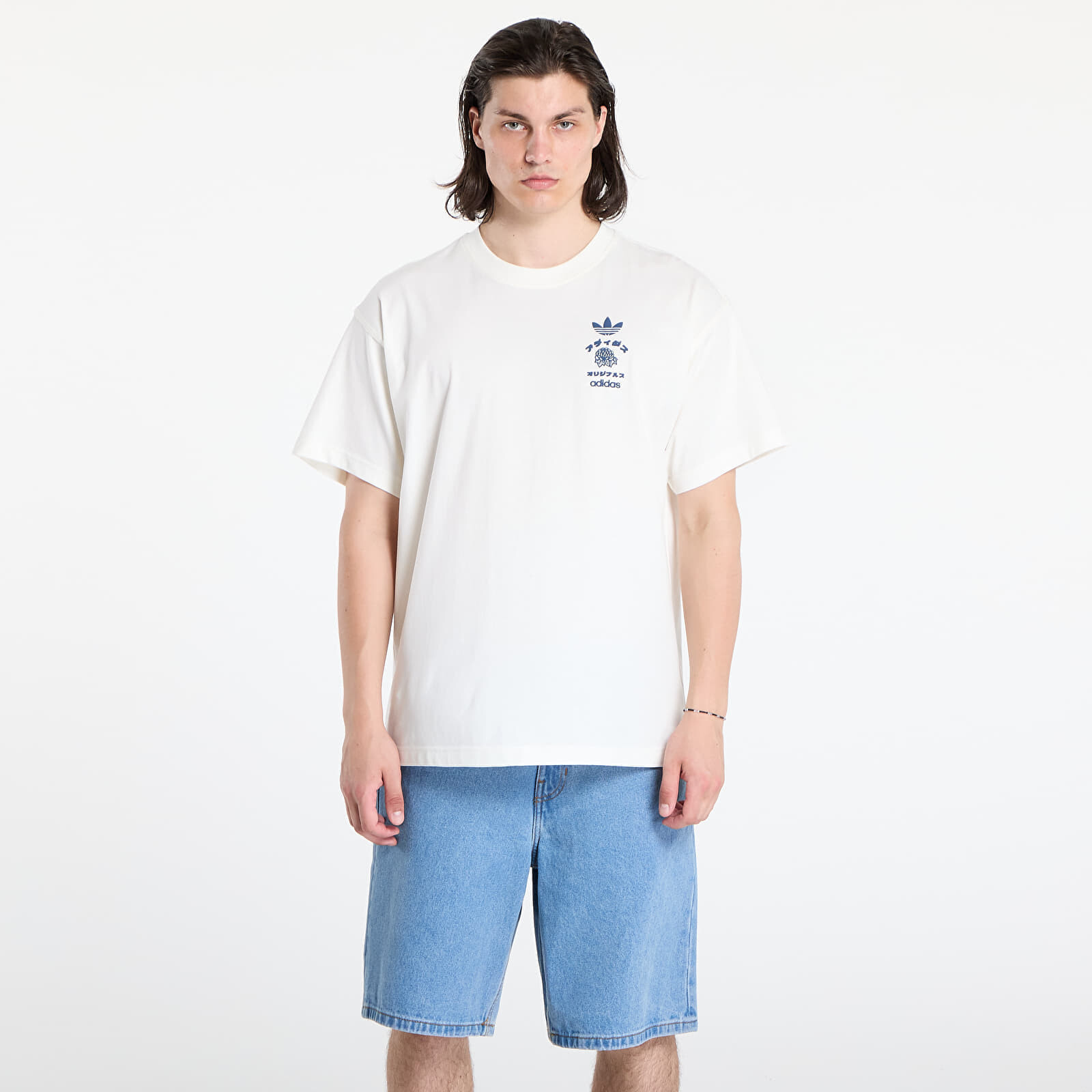 Tričko adidas Japan Florals T Off White XL