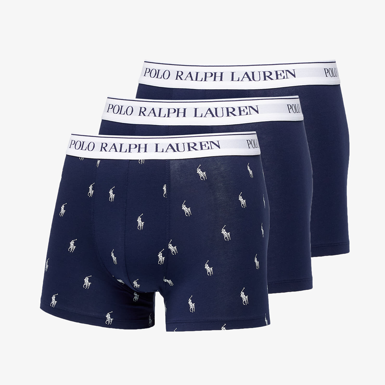 Ralph Lauren Stretch Cotton Classic Trunk 3-Pack Navy/ White XL