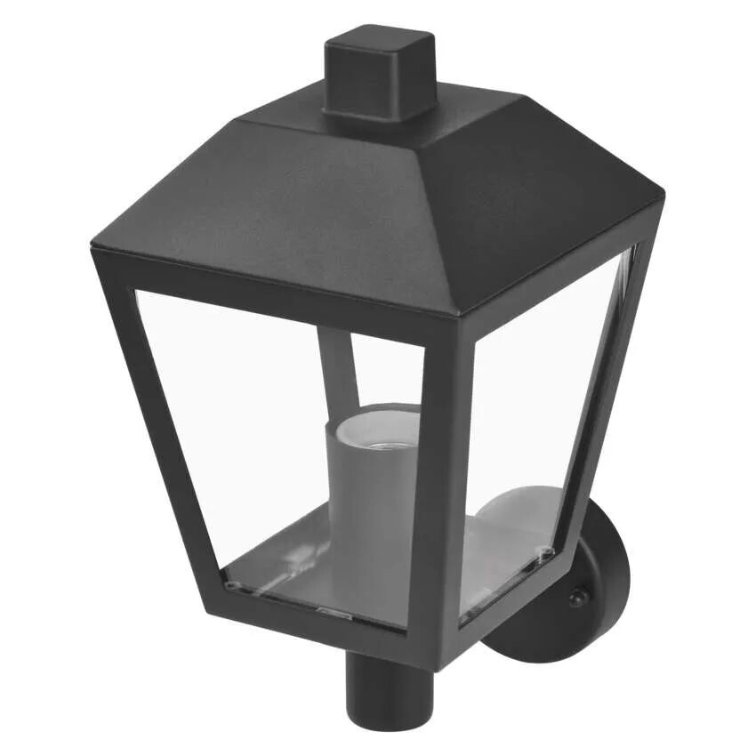 EMOS Čierne fasádne svietidlo Adenia Up pre žiarovku E27 ZGB010P