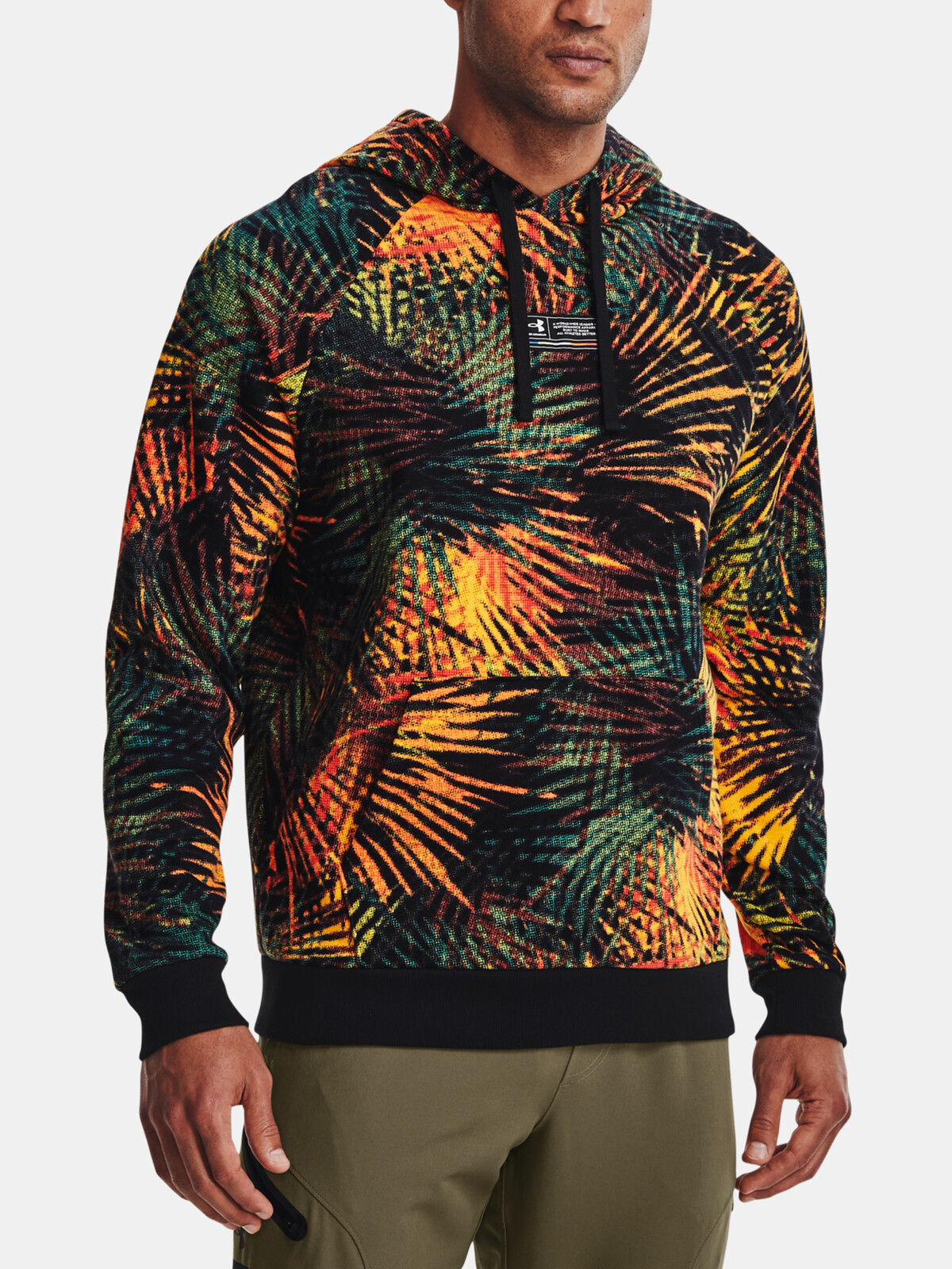 Under Armour Sweatshirt UA Rival Flc Sport Palm HD-GLD - Mens
