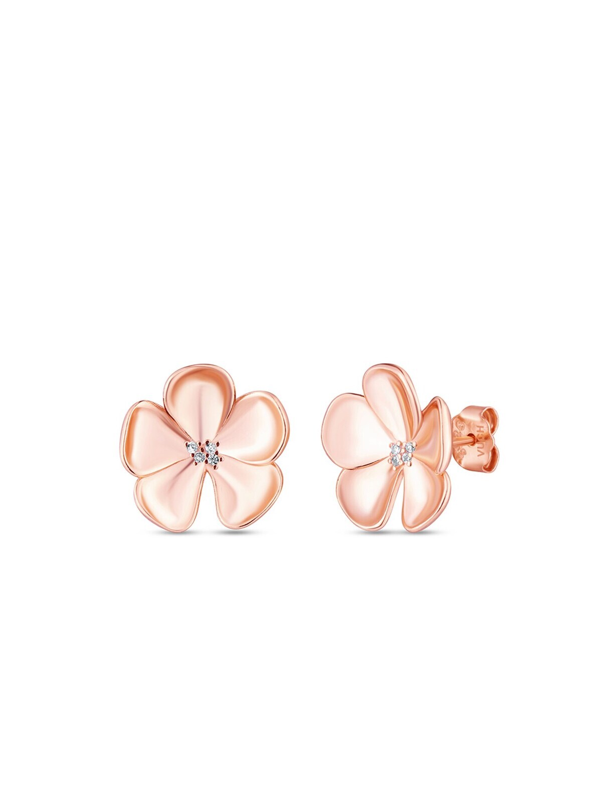 Floret Rose Gold Earrings