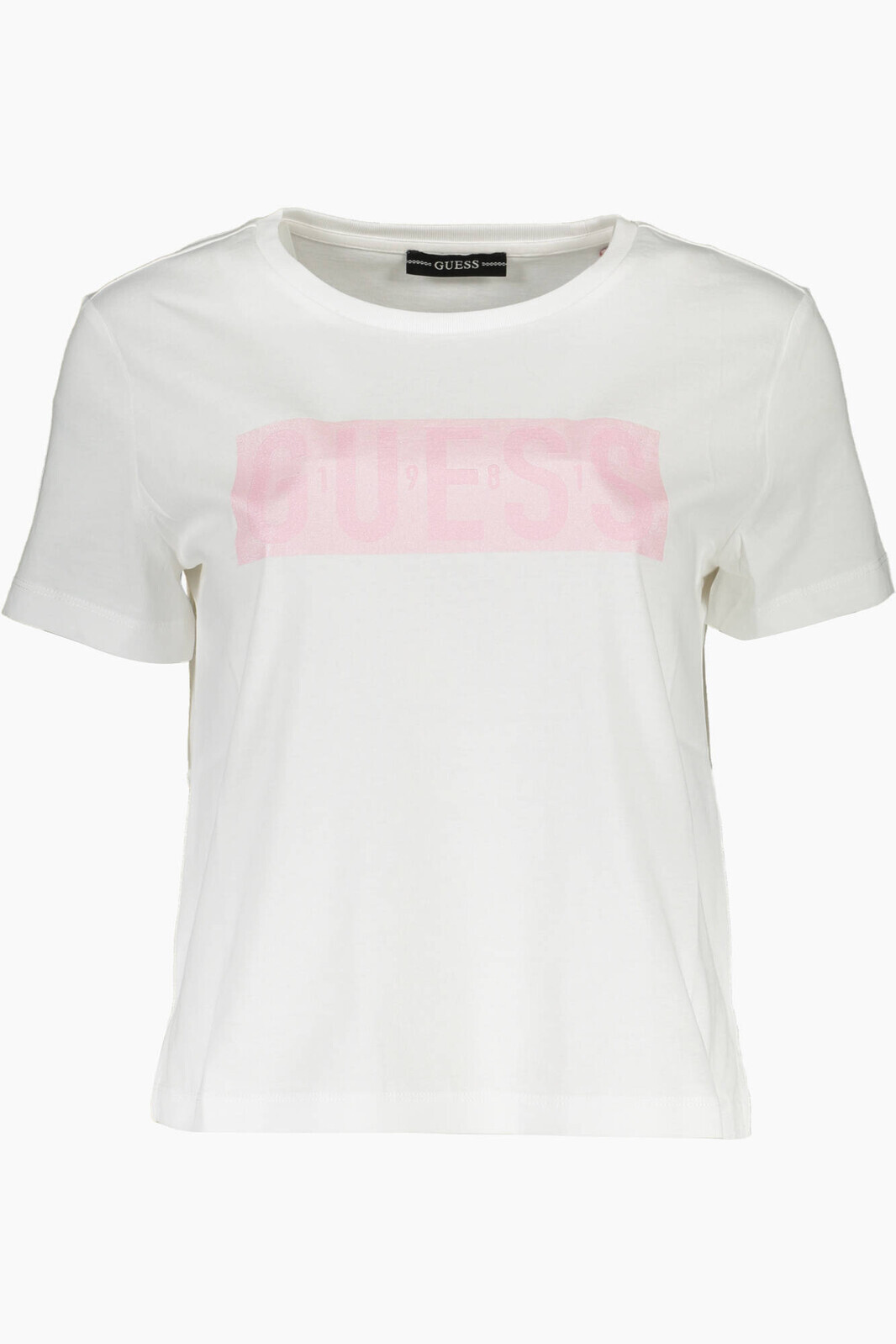 GUESS JEANS WOMEN'S SHORT SLEEVE T-SHIRT WHITE