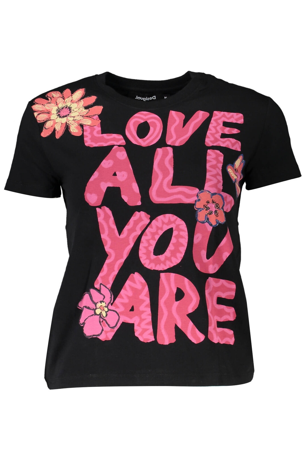 DESIGUAL BLACK WOMAN SHORT SLEEVE T-SHIRT