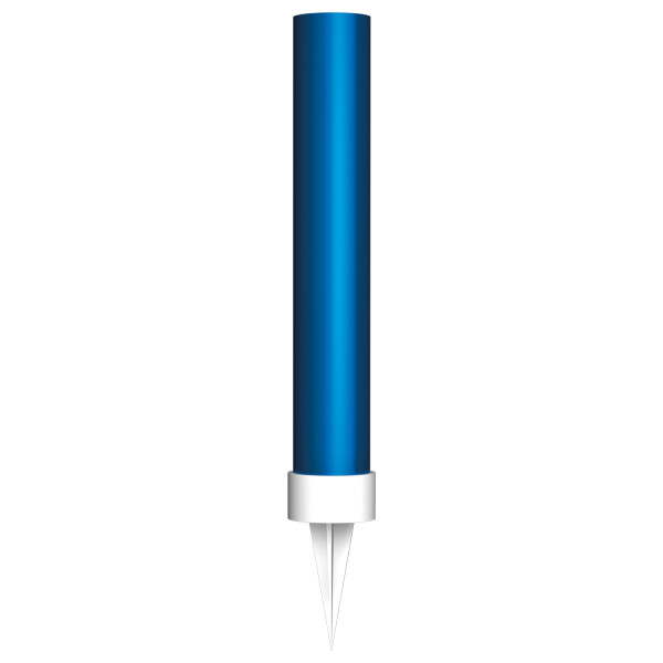 Amscan Tortová fontána - Modrá 9,5 cm /2 ks