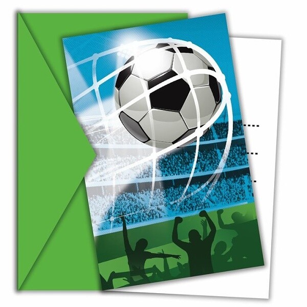 Procos Pozvánky s obálkami - Futbal 6 ks