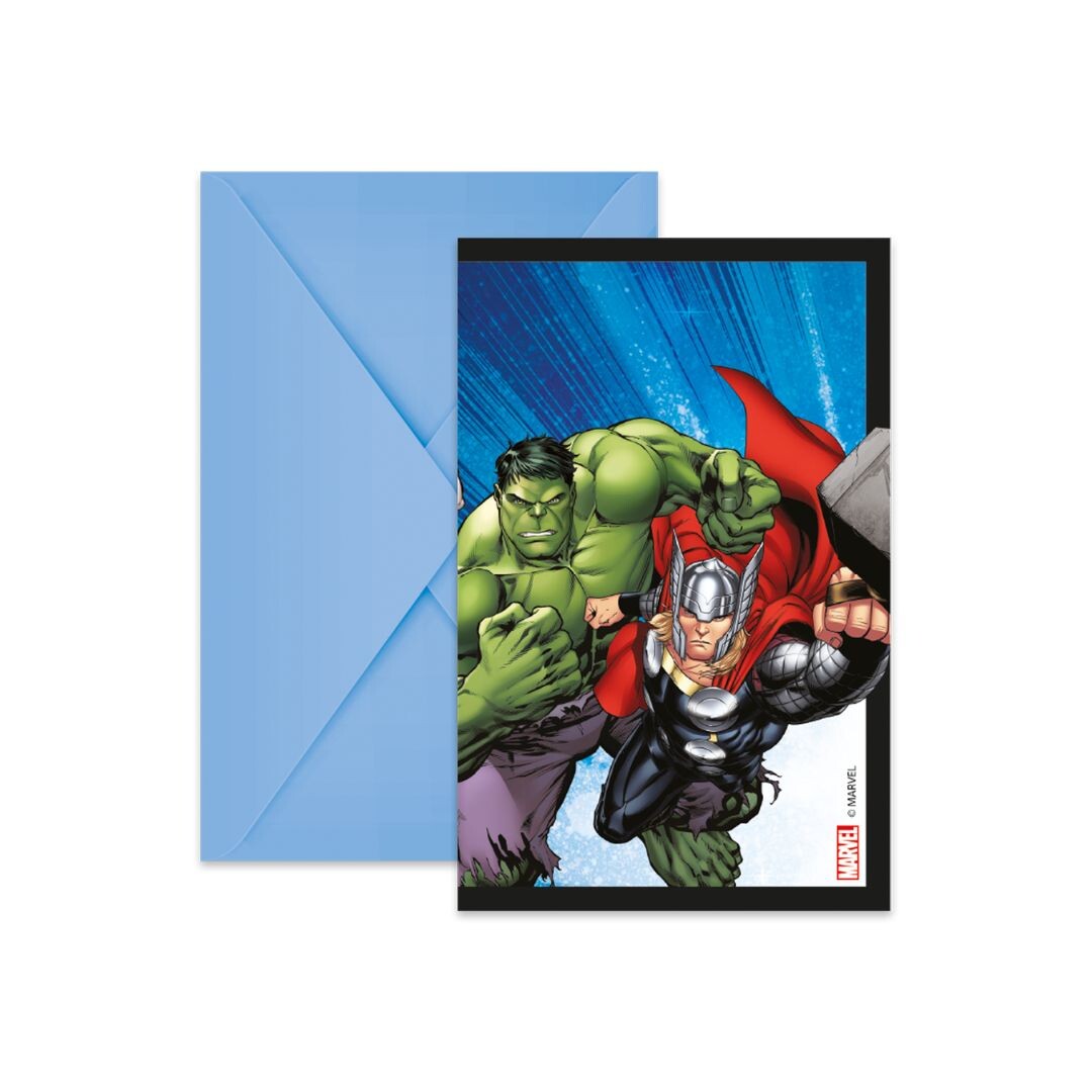 Procos Pozvánky s obálkami - Avengers 6 ks
