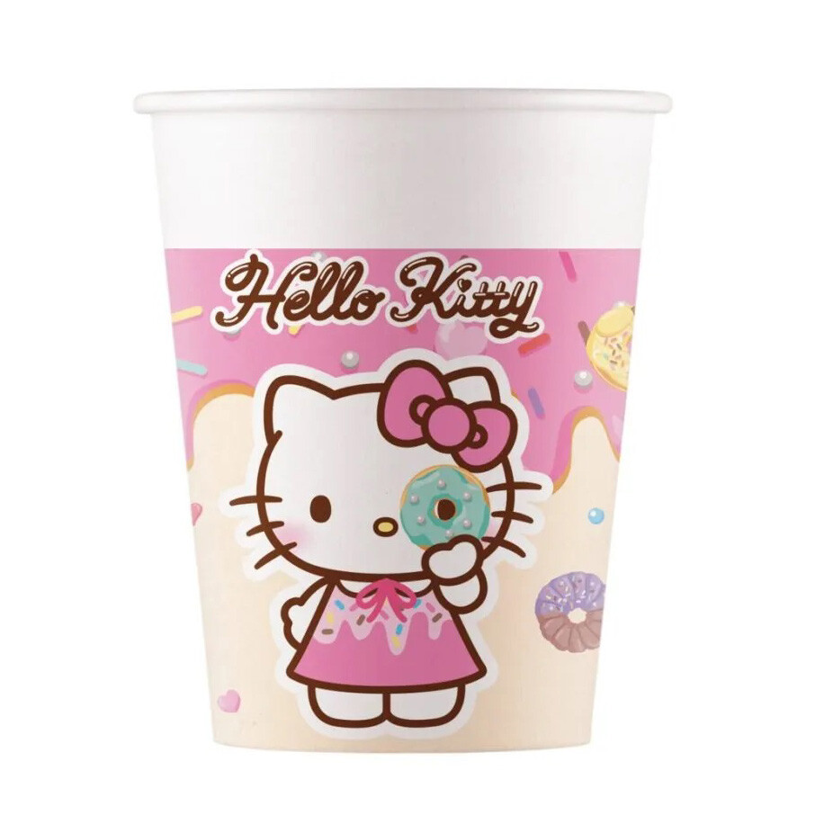 Procos Papierové poháre - Kuromi a Hello Kitty 200 ml