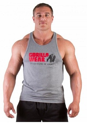 Gorilla wear pánske tielko classic tank top gray - m