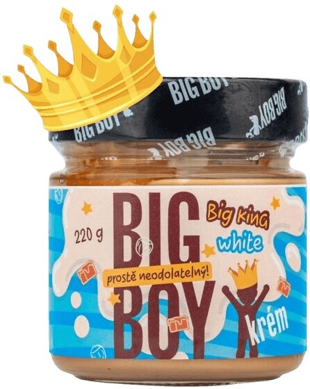 Big boy big king white - krém s lískovými ořechy a mlékem 220 g