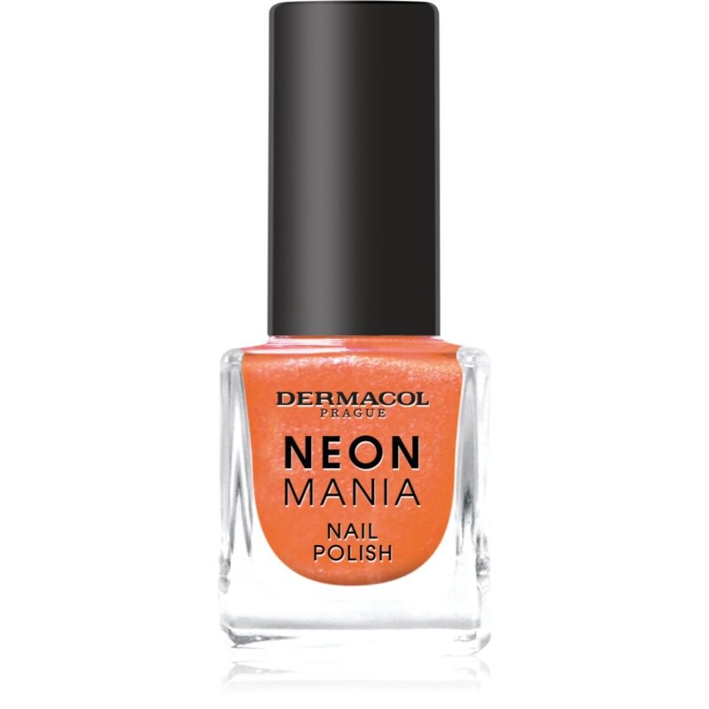 Dermacol Neon Mania lak na nechty odtieň 2 Orange Glow 5 ml